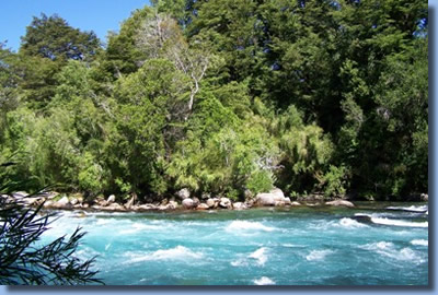 Ferienhaus Pucon,Villarrica, der Fluss